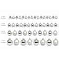 Glazen kerstballen zilverkleurig 7 cm 52 stuks