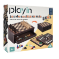 PLAY IN gezelschapsspel hout 8-in-1