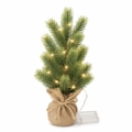 Kerstboom LED op batterij jute 37 cm