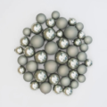 Kerstballen in koffer glas cottage green 44 stuks