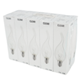 Gloeilamp Candle transparant E14 230V 15W