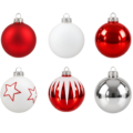 Display kerstballen 8 cm 12 stuks