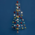 Kerstboom frame metaal goudkleurig 118 cm