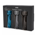 SENZA theelichthouder/vaas blauw 10 cm set van 3