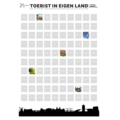 Senza scratch poster Tourist In Own Country 80 cm