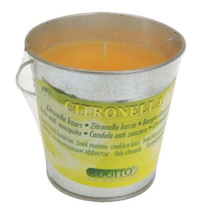 Citronellakaars in zinken emmer