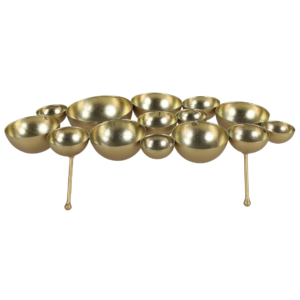 Countryfield Theelichthouder Scoop goudkleurig 39 cm