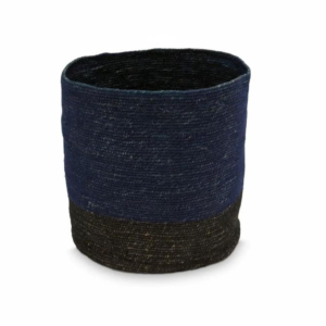 Vtwonen opbergmand zwart donkerblauw 25 cm