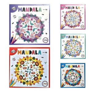 Craft universe Mandala kleurplaten 24 stuks  20,5 cm assorti