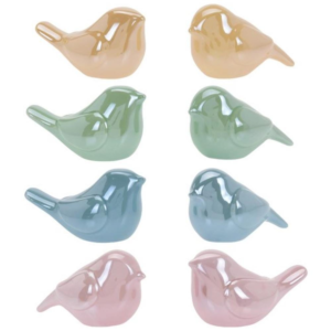 Decoratie vogel 11 cm assorti