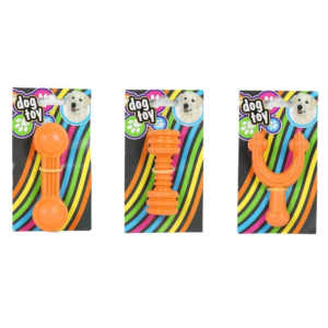 Hondenspeelgoed oranje 11,5 cm assorti