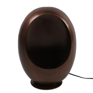 Countryfield Tafellamp Eggy M antiek koperkleurig EU stekker 44 cm