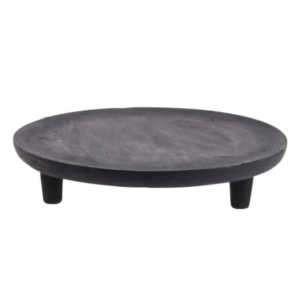 Plateau zwart mangohout 30 cm