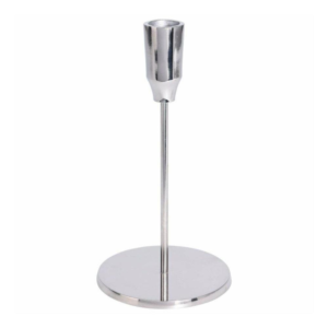 Kandelaar zilverkleurig 19,5 cm