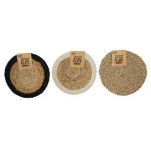 Home Accents onderzetter jute 19 cm 3 assorti