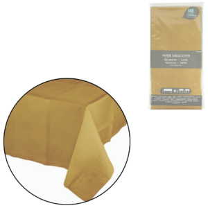 Tischtuch Papier goldfarben 137 x 274 cm
