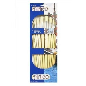 Kwasten rond set 12 st Artico