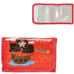 Portemonnee kids piraat 12 cm