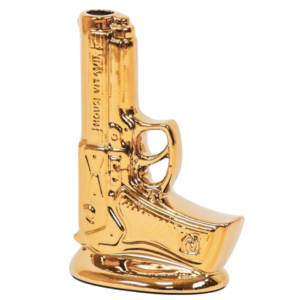 Housevitamin vaas Gun goudkleurig 22 cm