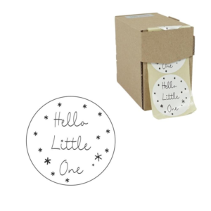 Etiketten Hello little one wit 4,7 cm 500 stuks