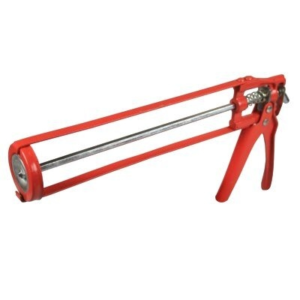 Kitspuit metaal oranje 32,5 cm