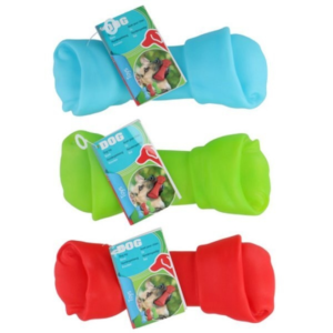 Honden speelbot vinyl met piep 19 cm