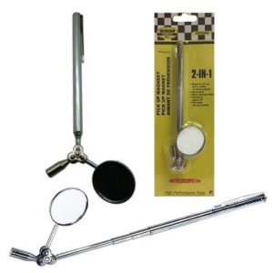 Inspectie spiegel met uitschuifbare steel en magneet