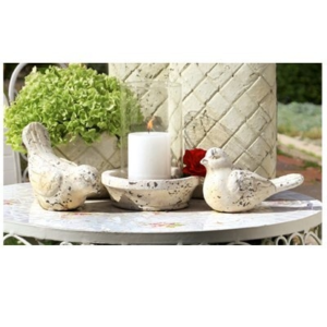 Decoratie vogel set 2 st