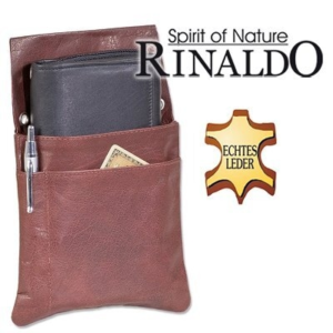 Kelnerbeurs portemonnee holster leer bruin Rinaldo
