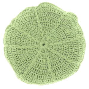 Unique Living kussen Dora groen Ø 45 cm