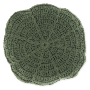 Unique Living kussen Dora donkergroen Ø 45 cm