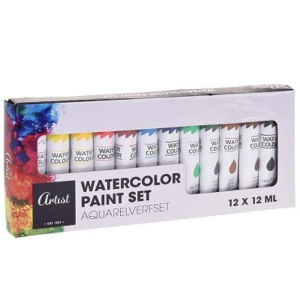 Aquarelverf waterverf set Artist 12 stuks
