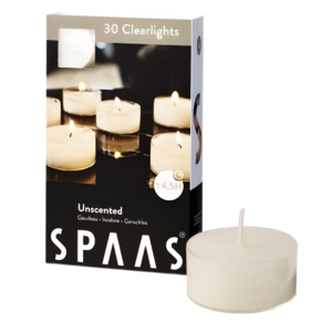 (R) Spaas theelichten wit 4 cm set van 30