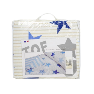 Plaid boys and stars blauw 130 x 150 cm