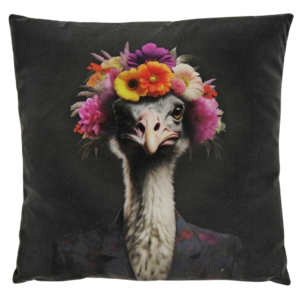 Unique Living kussen Summer struisvogel Flower 45 x 45 cm