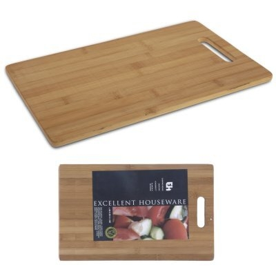 Snijplank hout bamboe 36x23 cm