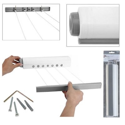 Ausziehbare Wäscheleine 14 m