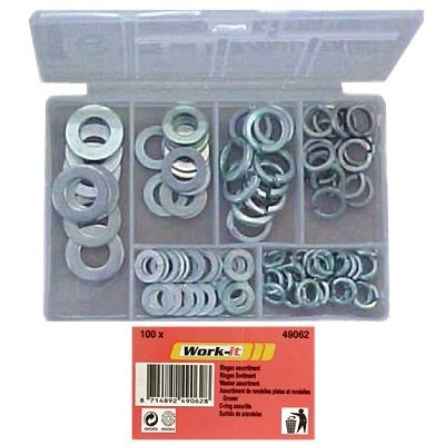 Metalen ringen klein assortiment 100 st