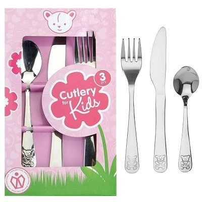 Kinderbestek rvs 3 dlg Meisje