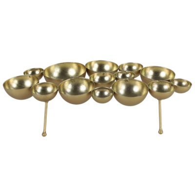 Countryfield Theelichthouder Scoop goudkleurig 39 cm