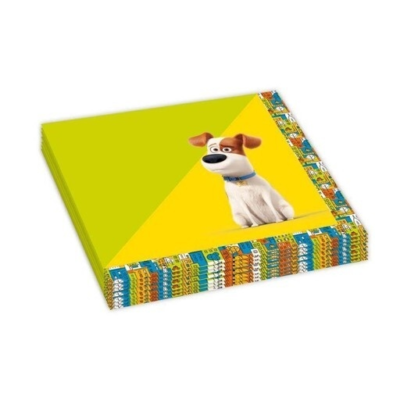 Servetten 33 x 33 cm Huisdiergeheimen 20 stuks