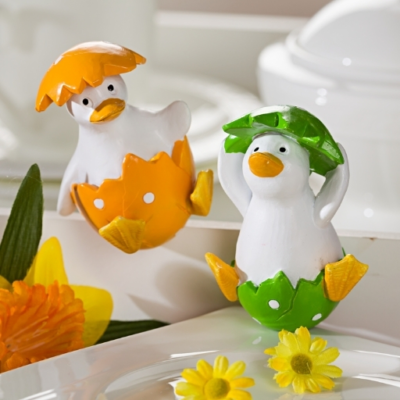 Decoratie kuikens polystone 2 stuks