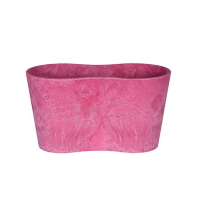 Artstone bloempot Coloured roze 20 cm