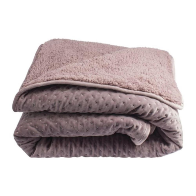 Gusta Plaid oud roze Teddy 160 cm