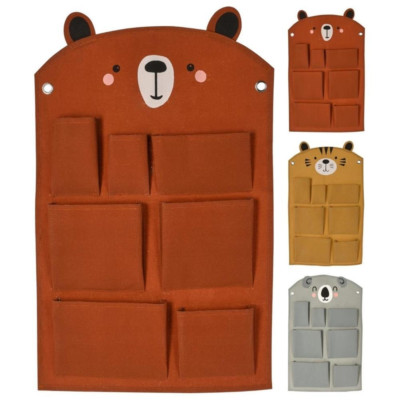 Wand organizer 7 vakken 72 cm assorti