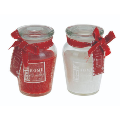 Geurkaars in glas 9 cm assorti