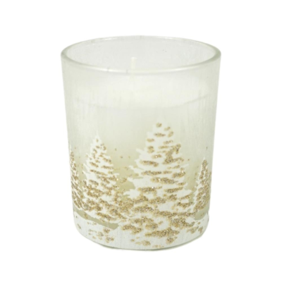 Kaars kerst wit 8,5 cm