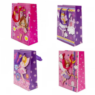 Geschenktas fee 24 cm assorti