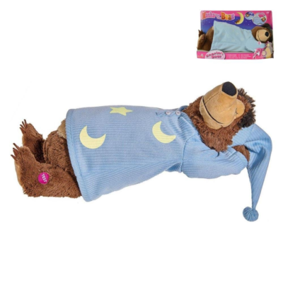 Masha en de Beer snurkend met geluid 40 cm