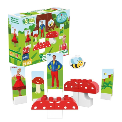 BiOBUDDi Juf Roos Op een grote paddenstoel - 24 delig